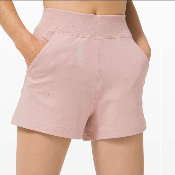 Lululemon LA Sweat Short Mink Berry Speckled Pink - Picture 5 of 6
